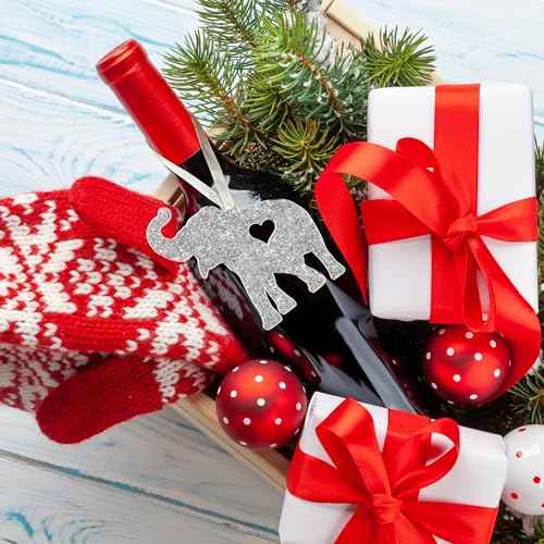 Pawzity Thank You Gifts for Women, Sister, Best Friends - Elephant Ornaments - Elephant Gifts for Women - Sisterhood, Friendship Ornament - Friends Gift for Christmas - Acrylic Ornament & Card