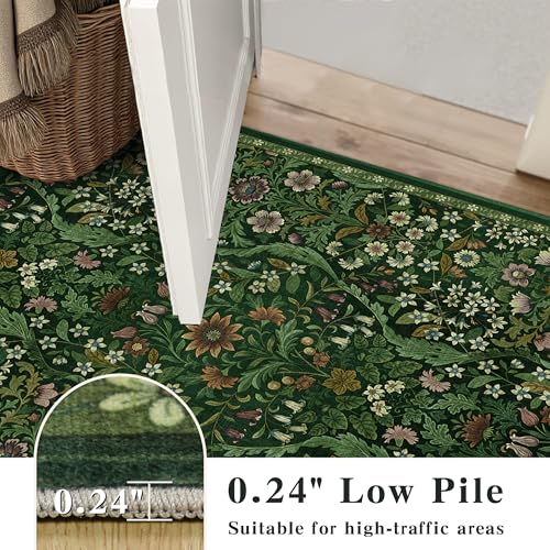 8x10 Large Area Rug Floral Botanical Boho Carpet for Living Room