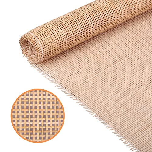 Natural Square Cane Webbing Roll 24 Inch x 5 Feet for Furniture & Crafting