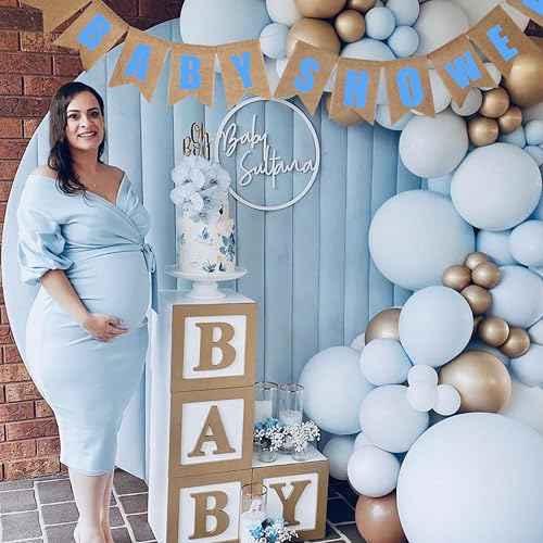 LaRibbons Burlap Banner, 15Psc Burlap Banner Flags Blank, 5x7.5 inches 11.5ft DIY Party Decor for Christmas, Birthday, Wedding, Baby Shower and Graduation