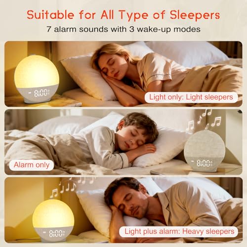 Putty Sunrise Alarm Clock with White Noise Machine & Sunset Simulation