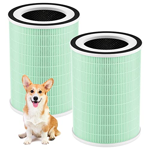 WILERDA Green KILO Pet Filter for Afloia KILO/KILO PRO/MIRO Air Purifiers - 2 Pack
