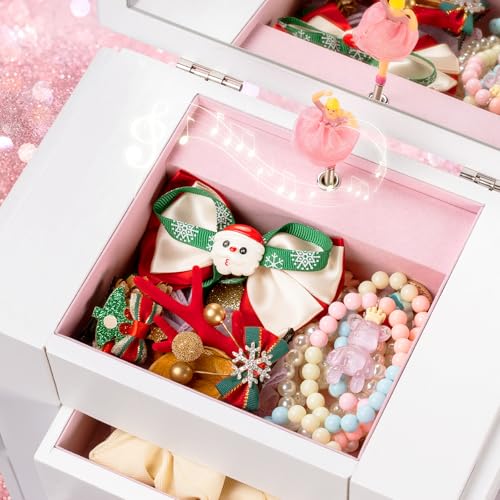 Emfogo Jewelry Box for Girls, Musical with Spinning Dancer Gifts