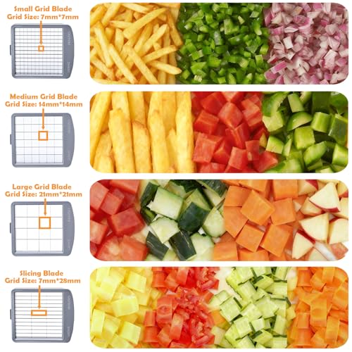 French Fry Cutter for Potatoes & Vegetables - Labor-Saving Food Chopper