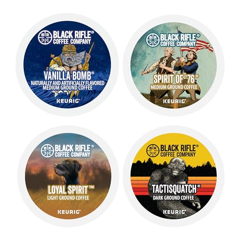Black Rifle Coffee Variety Pack K-Cup Pods 96 Count Flavored Coffee