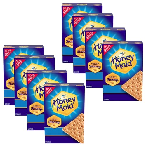 Bulk Honey Graham Crackers Pack of 8 – Classic Snack for S’mores & Baking