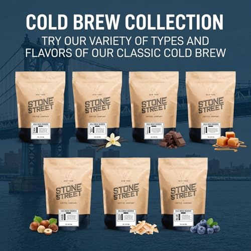 Stone Street Colombian Dark Roast Cold Brew Ground Coffee 5lb - Fresh Arabica Blend