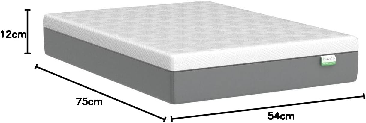 Novilla Full Mattress - 12 Inch Gel Memory Foam for Cool Sleep & Pressure Relief | Medium Plush Feel