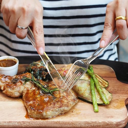 Clear Plastic Forks and Spoons Set - Heavy Duty, 360 Count, Disposable & Reusable Variation of THIS listing