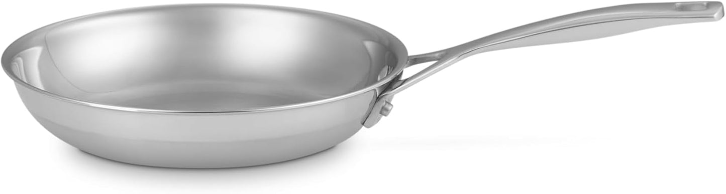 Le Creuset Stainless Steel Fry Pan - Classic 3-Ply Construction, 8-Inch Size