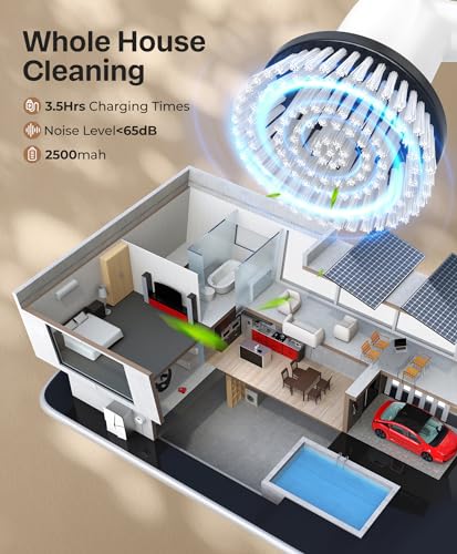 Electric Cleaning Brush Classic Black Waterproof Long Handle - Full Body IPX7