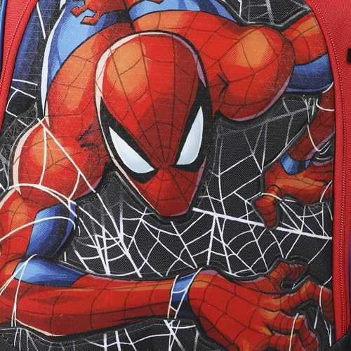 Kids Spider-Man Backpack Set with Lunch Kit & Water Bottle - Red, One Size