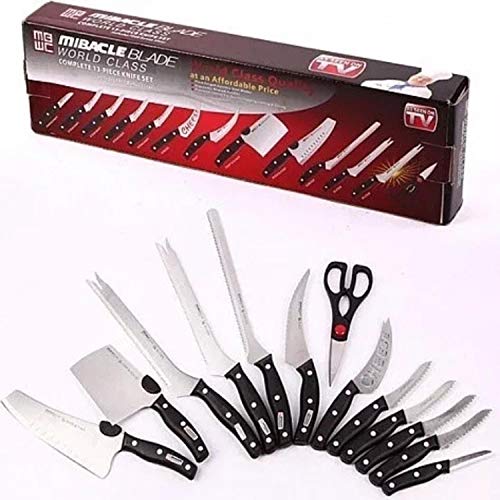 13-Piece Professional Chef's Knife Set - Sharp Stainless Steel Kitchen Cutlery
