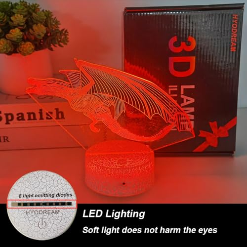 Dragon LED Lighting Kids Night Light,16 Colors with Remote Control Dragon Toy for Kids as a Birthday Gifts Christmas Gift for Boys and Girls