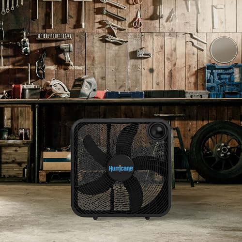 Hurricane Classic 20-Inch Floor Box Fan - 3-Speed, Black, 1 Pack