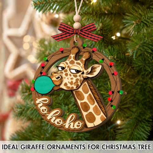 Giraffe Christmas Ornament - Animal Holiday Decor, Unique Giraffe Gift