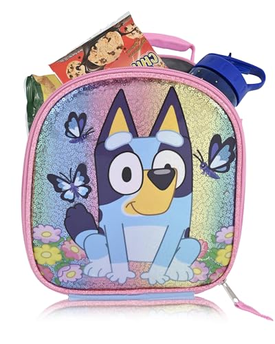 Bluey Backpack with Lunch Box Set for Kids, 16-inch School Bag, Fast Forward
