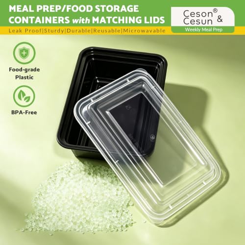 Meal Prep Containers 24oz 100 Pack - Leakproof BPA-Free Food Storage Bento Boxes Variation of 24 / 100