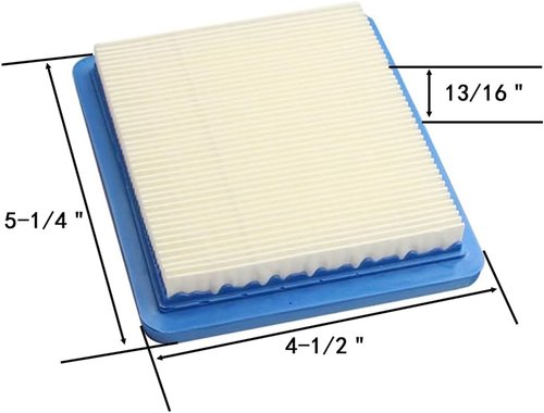 Briggs & Stratton Air Filter - Premium Flat Cleaner Cartridge for Lawn Mowers | 2 Pack