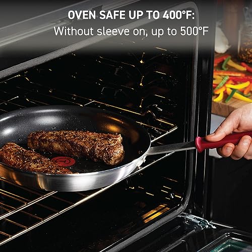Professional Nonstick Fry Pan - 12 Inch Skillet with Stainless Steel Handle - Oven Safe 400°F