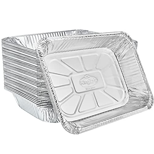 Disposable Aluminum Half Size Baking & Roasting Pans 9x13 - 100 Pack