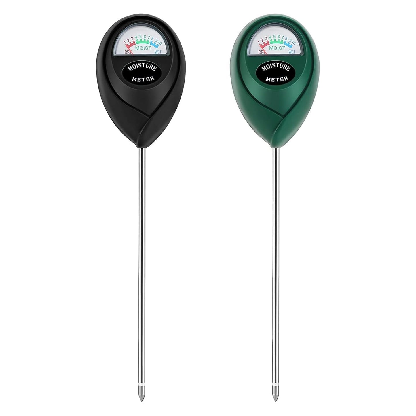 Skiennix Plant Moisture Meter - Accurate Soil Water Sensor for Indoor & Outdoor Use | No Batteries Required (Green & Black)