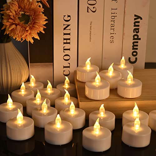 150 Pack Flameless LED Tea Lights Candles Flickering Warm Yellow - Long Battery Life