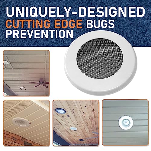 10 Pack Turner White Recessed Light Cover Kit for Indoor & Outdoor Ceiling