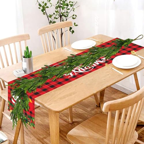 12FT Artificial Norfolk Pine Garland - Real Touch Holiday Decor for Indoor & Outdoor