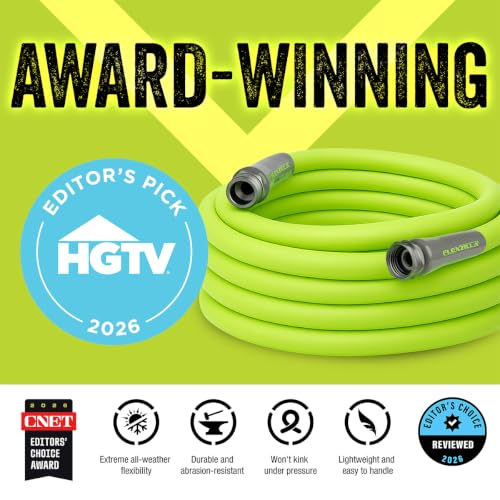 Flexzilla Garden Hose 5/8 in. x 100 ft. Lightweight All-Weather Hose - Standard Grip, Chartreuse