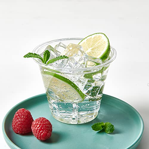 600 Pack 9 oz Clear Plastic Cups Disposable Reusable Tumblers for Party - Variation of 600 / 600pack-9oz