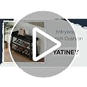 YATINEY Black 3-Tier Shoe Bench with Storage and Cushioned Seat