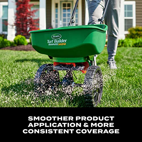 Mini Broadcast Spreader for Lawn Fertilizer, Grass Seed & Ice Melt - Single Pack