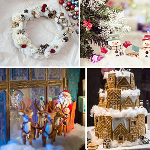Pextian 1000g Fake Snow for Christmas Decor, Fluffy Winter Wonderland Indoor Snow