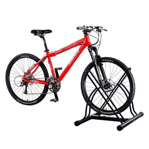 RAD Cycle Dual Bike Rack for Indoor/Outdoor Use – Fits Mountain, Road, Kid’s Bikes – Two Bike Stand, Steel Tire Storage Solution