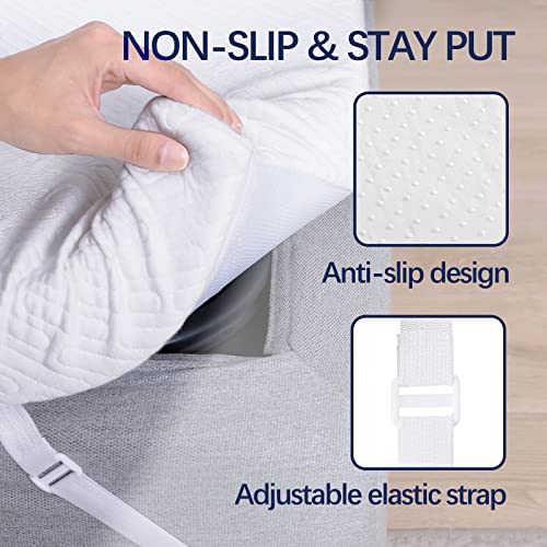 VALUXE 3 Inch Gel Memory Foam Mattress Topper Twin XL Size High