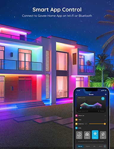 Govee Outdoor LED Strip Lights, 65.6ft Smart Lights Work with Alexa