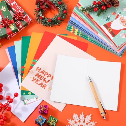 Zhanmai 360-Pack Christmas Card Set with 360 White Envelopes – 24 Designs, 6 x 4 Inches