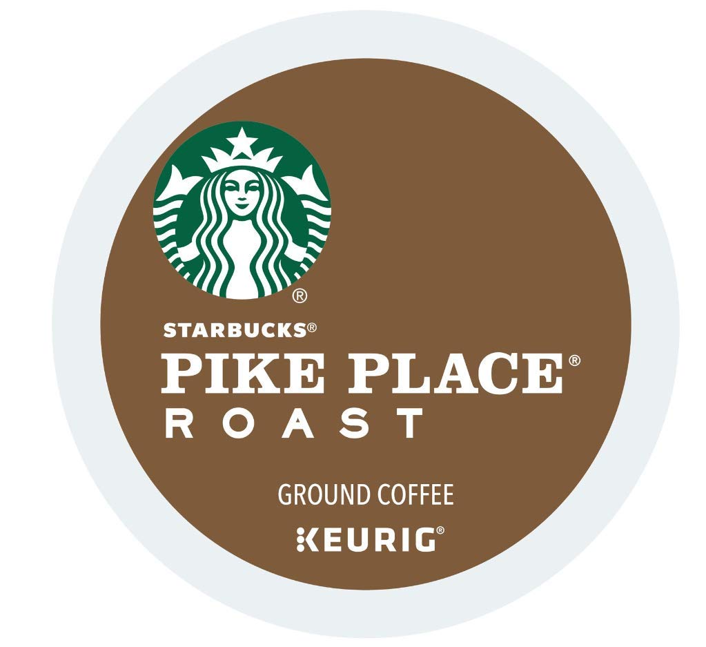 Starbucks K-Cup Pods - Pike Place Roast Coffee - Smooth & Rich Flavor - 24 Count