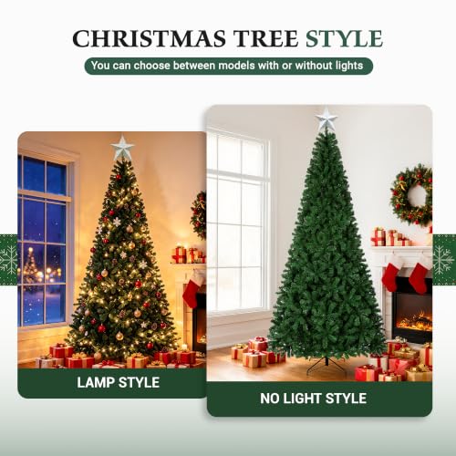 6ft Artificial Christmas Tree with 1200+ Branch Tips - Easy Assembly Holiday Decor