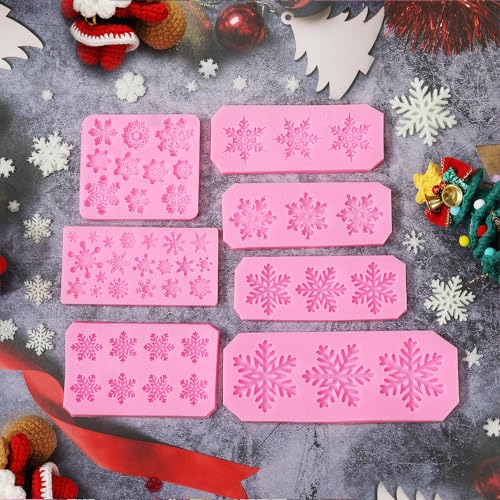 Christmas Snowflake Silicone Mold for Cake Chocolate & Crafts - FIRETREESILVERFLOWER