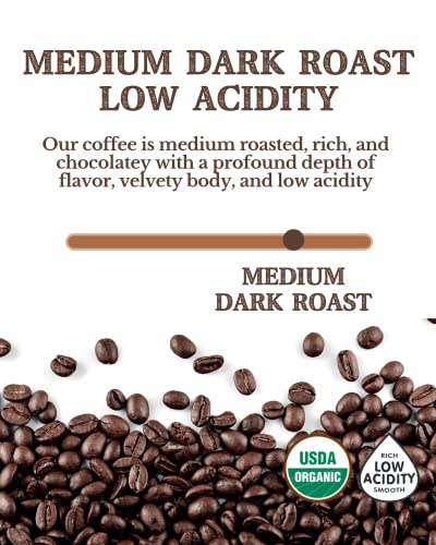 Cafe Don Pablo 5LB Organic Coffee Medium Dark Roast Whole Beans - 80oz Pack