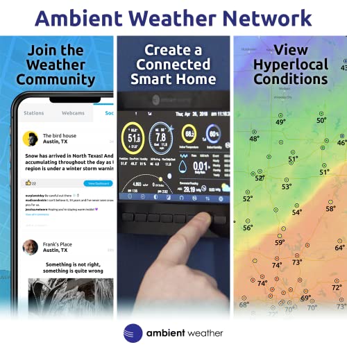 Ambient Weather WH31L Lightning Detector for WS-2000 WS-5000 Models