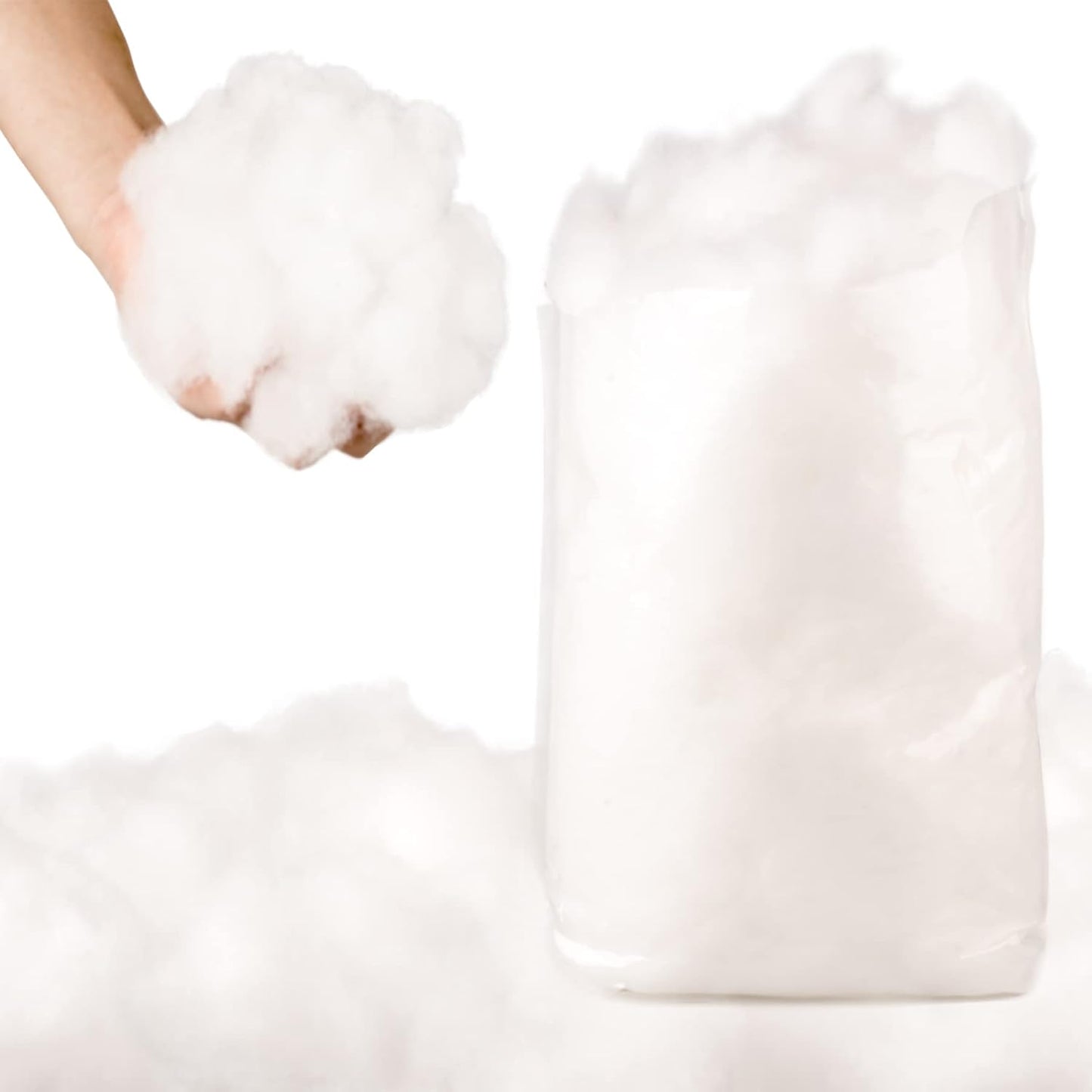 Skiennix Christmas Fake Snow Decor - 15oz Artificial Fluffy Snow for Winter Mantle & Holiday Displays