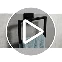 Gypie 5-Piece Bathroom Accessories Set Wall Mounted Black 24 Inch