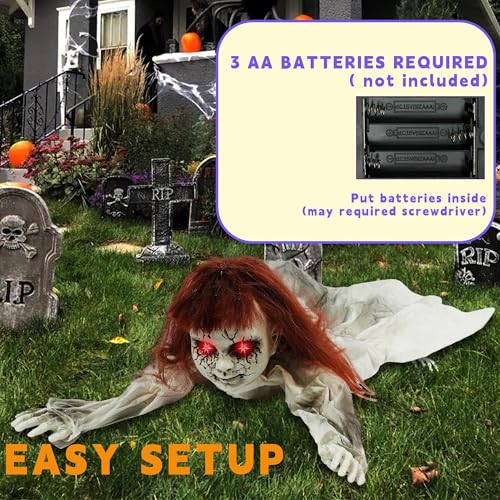 TW SHINE Zombie Halloween Animatronic Groundbreaker Outdoor Decoration