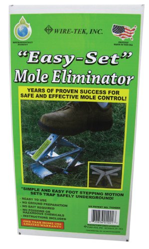 Mole Trap - Heavy Gauge Steel Mole Eliminator for Lawn & Garden - Easy Set, Safe & Organic - Variations of THIS listing: Trap