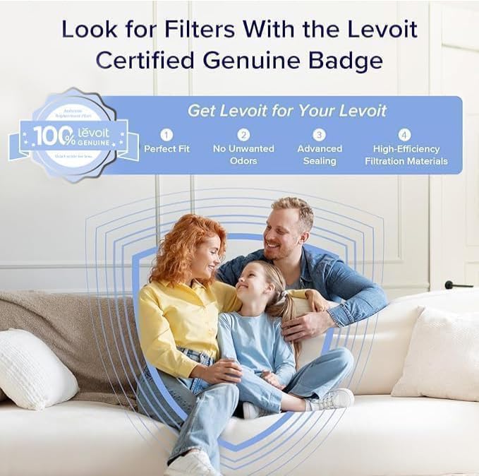 Levoit Vista 200 Air Purifier Replacement Filter 2 Pack | Genuine HEPA & Carbon Filters