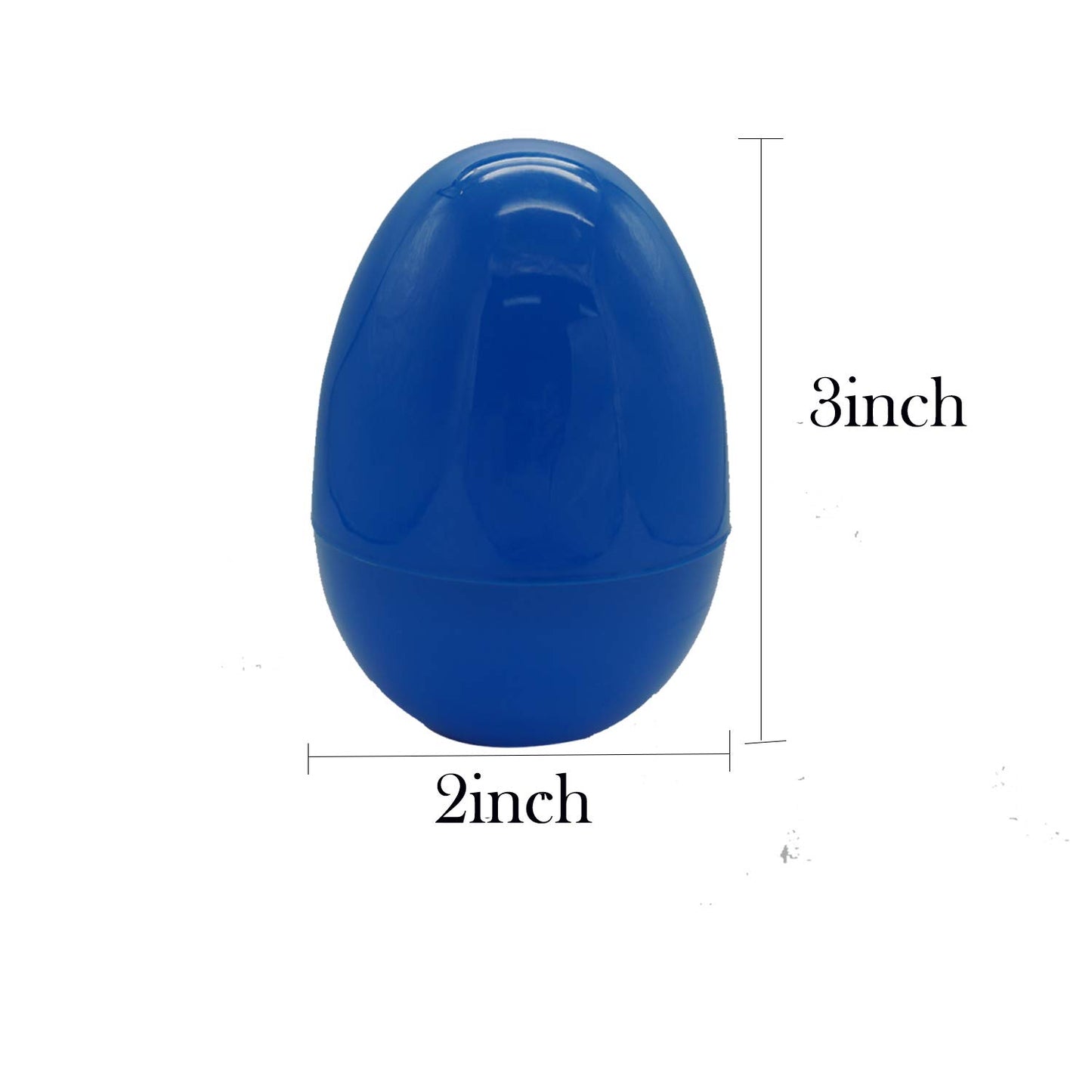 24 Fillable Plastic Easter Egg Hunt Party Supply Pack - 3" Assorted Color Plastic Eggs