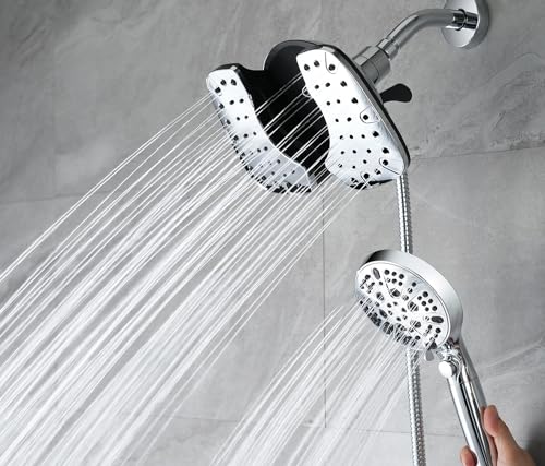 Rain Shower Head with Filter and Handheld Spray Combo Chrome 2.5 GPM - Variation of Chrome / 2.5 GPM